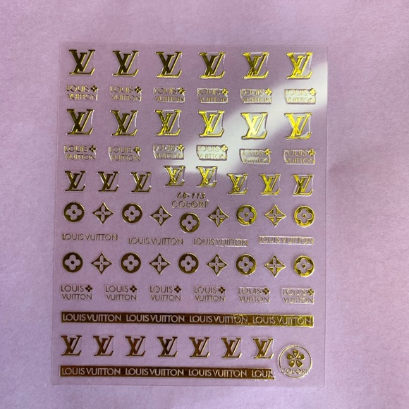 Gucci And Louis Vuitton Nail Stickers Printable Paul Smith